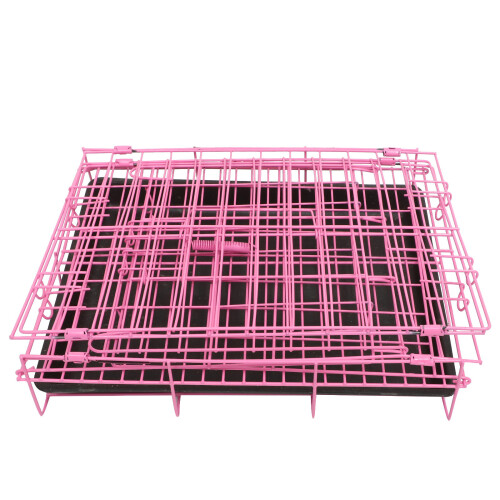 Folding With Toilet Hundbur Medelstor Katt Pink