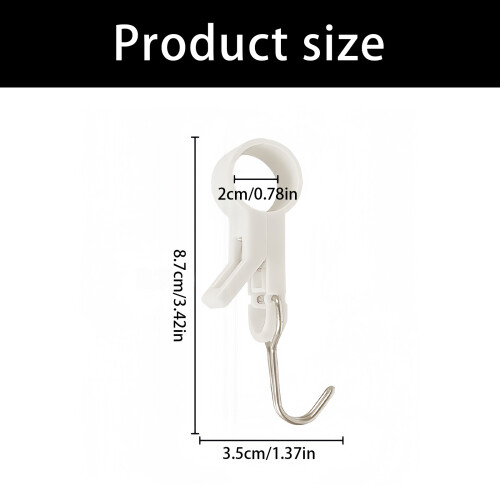 Set of 4 Swivels Wall Hooks Removable Kitchen Organizers Space 2