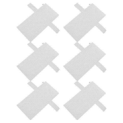 6Pcs Väska Diy Plastplattor Stickning Handväska Rutnät