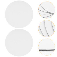 6Pcs 20Cm Rund Vaxduk Rita Bräda Premium Målning Oljefärg Skissblock
