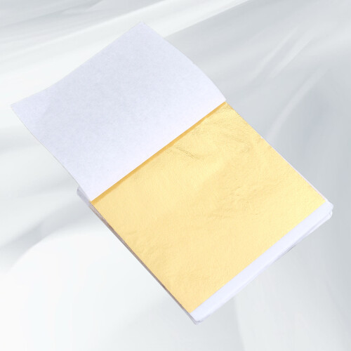 50 Pcs 8X8,5 Cm Foliepapper Imitation Guldblad För 2