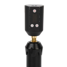 3-12V einstellbare Tattoo-Stromversorgung 1500mAh 33x52mm Schwarz