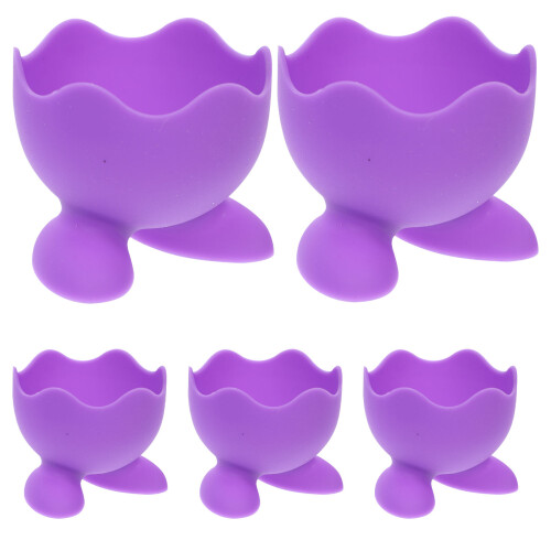 5St Silicone Äggmuggar För Kokta Ägg 2