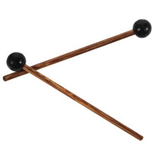 Två Gummiknopp Trummstickor Med Trähandtag För Ståltungtrummor