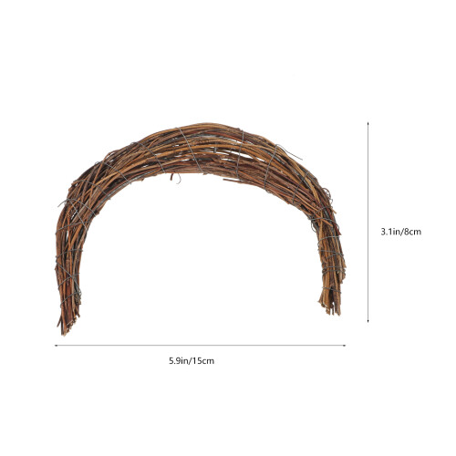 Diy Rattanskiva Måneformad Krans 1
