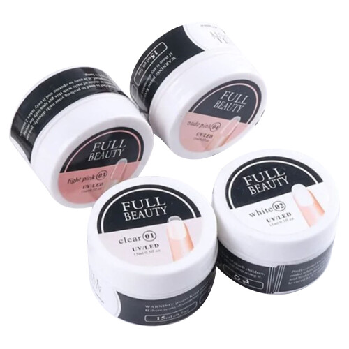 15ml 4Pcs Waterproof Nail Art Gel Glue Set