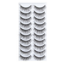 10 Paar Selbstklebende Wimpern Leicht Wiederverwendbar Faux