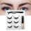 Magnetische Wimpern mit Eyeliner Set 3 Paar Wiederverwendbar 5