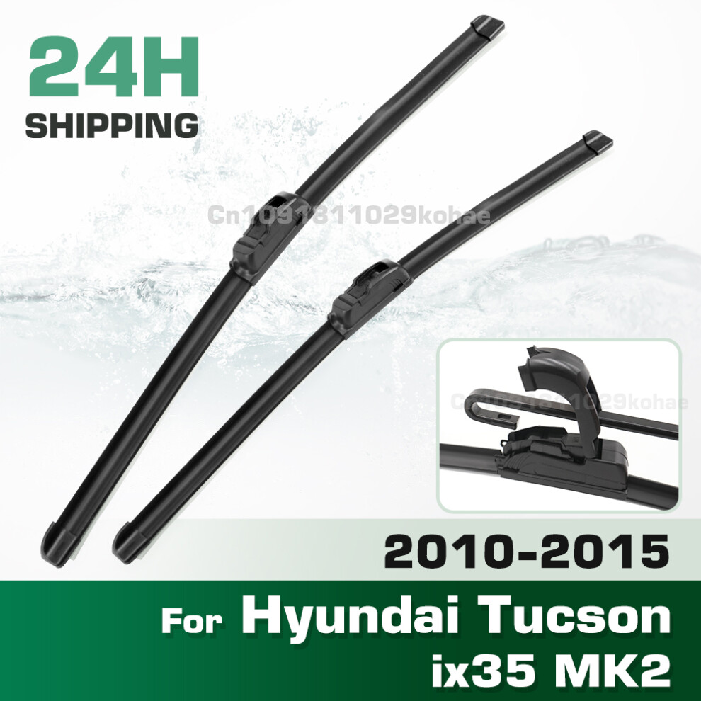 (2Pcs) Wiper Lhd&Rhd Front Wiper Blades Set For Hyundai Tucson Ix35 Mk2 2010 - 2015 Windshield Windscreen Window 24" 16" 6935159281229