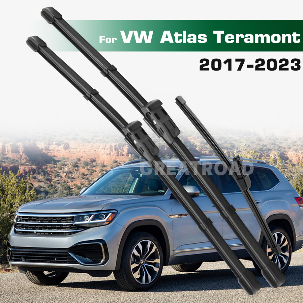 (Left Hand Drive) Wiper Lhd&Rhd Front & Rear Wiper Blades Set For Vw Atlas Teramont 2017 - 2023 Windshield Windscreen Window Brushes 6935159280789