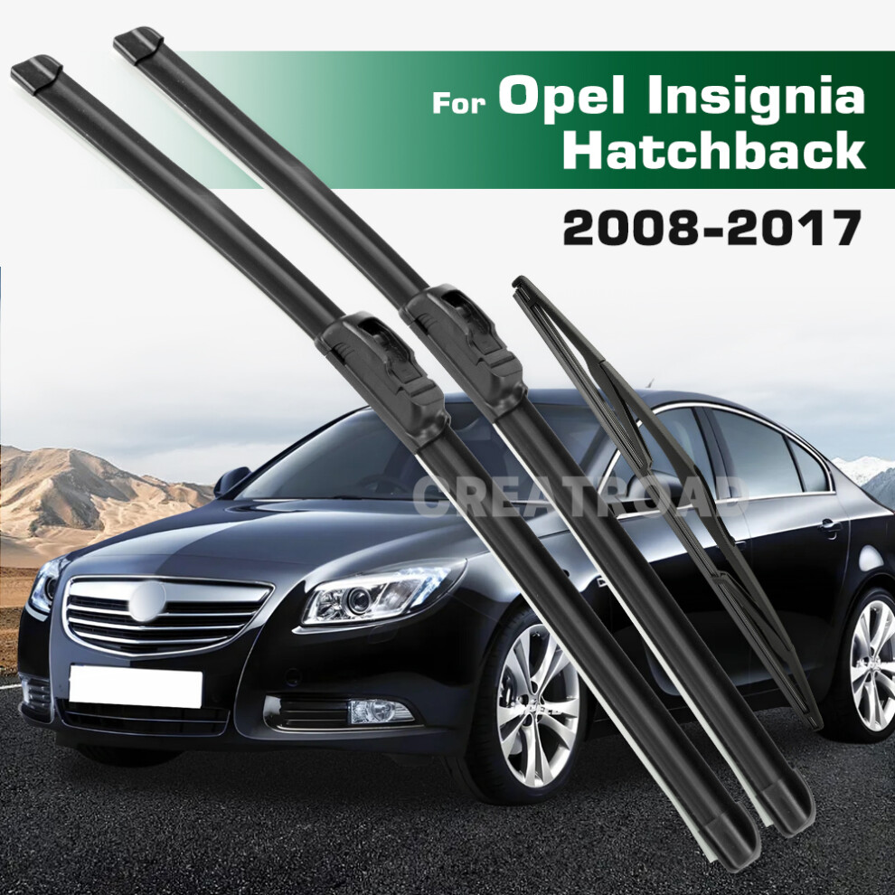 (3Pcs) Wiper Lhd&Rhd Front & Rear Wiper Blades Set For Opel Insignia Hatchback Mk1 2008 - 2017 Windshield Windscreen Window 6935159280628
