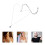 Back Chain Mode Halsband Lång Anhängare Silver 11
