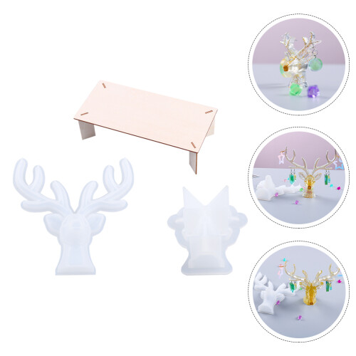 1Set Silikonform Geweih Für Schmuck Und Bastelprojekte 2
