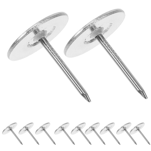 20Pcs Spikar Tappar Platt För Möbeldekoration Häftstift