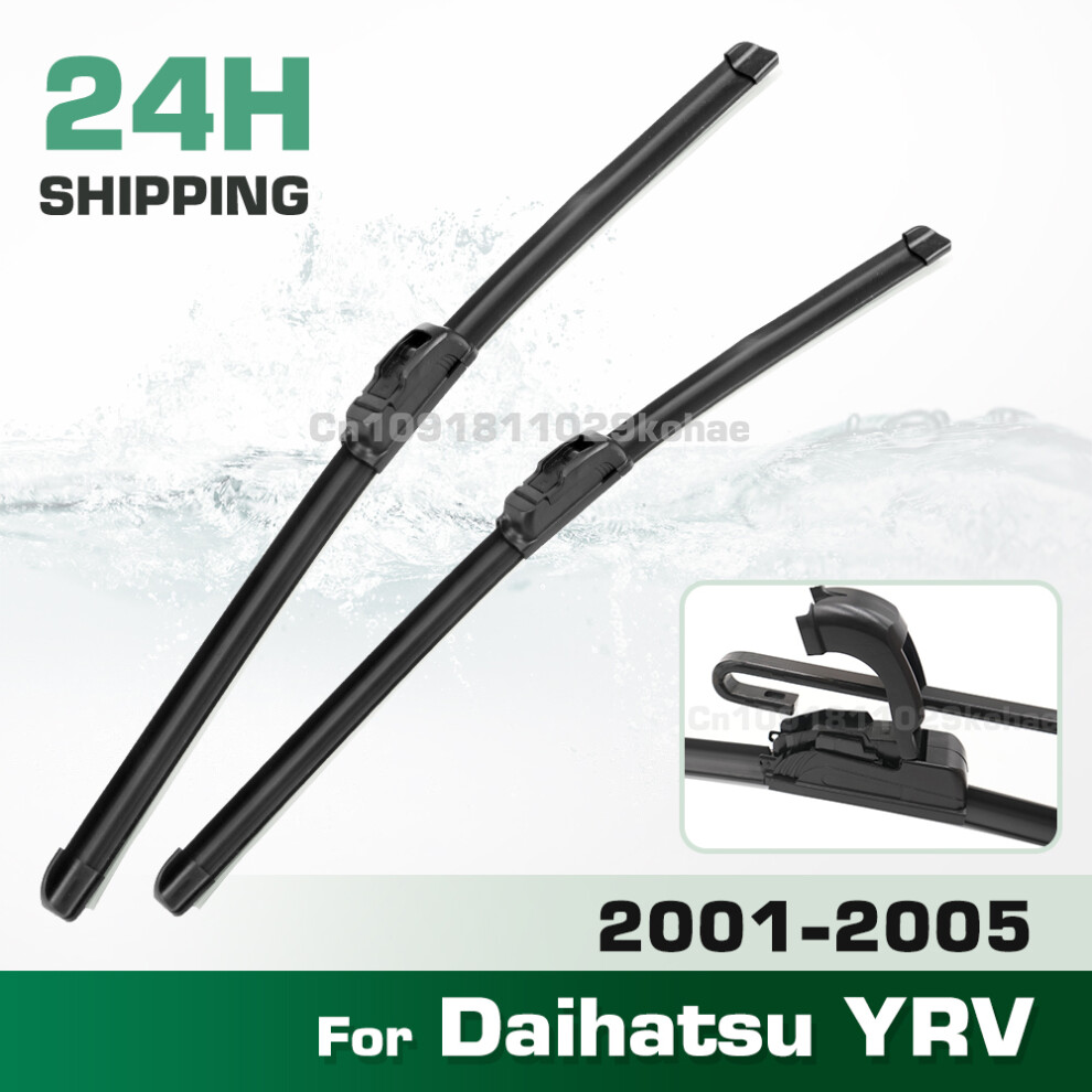 (2Pcs) Wiper Lhd&Rhd Front Wiper Blades Set For Daihatsu Yrv 2001 - 2005 Windshield Windscreen Window Brush 21" 14" 6935159280314