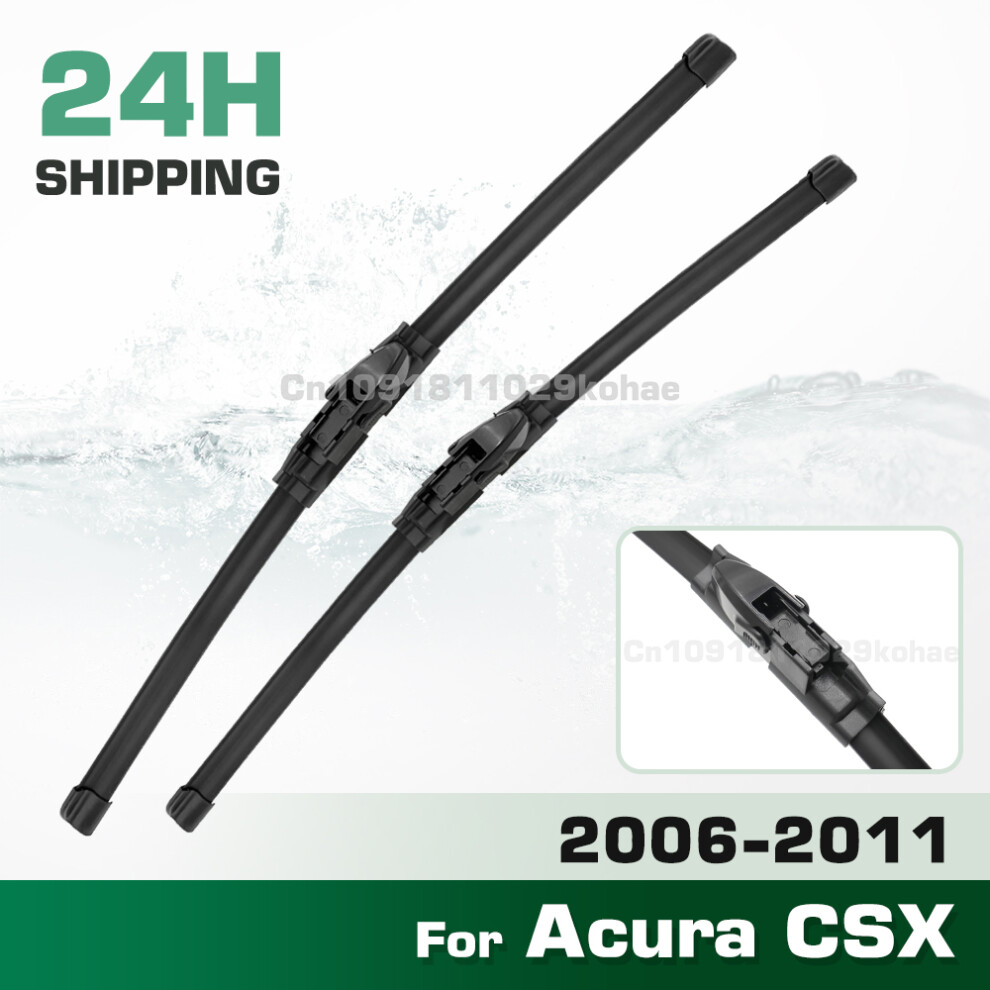 (Left hand drive) Wiper LHD&RHD Front Wiper Blades Set For Acura CSX 2006 - 2011 Windshield Windscreen Window Brush 26" 23"-image-OPC-PMJVH5R-NEW