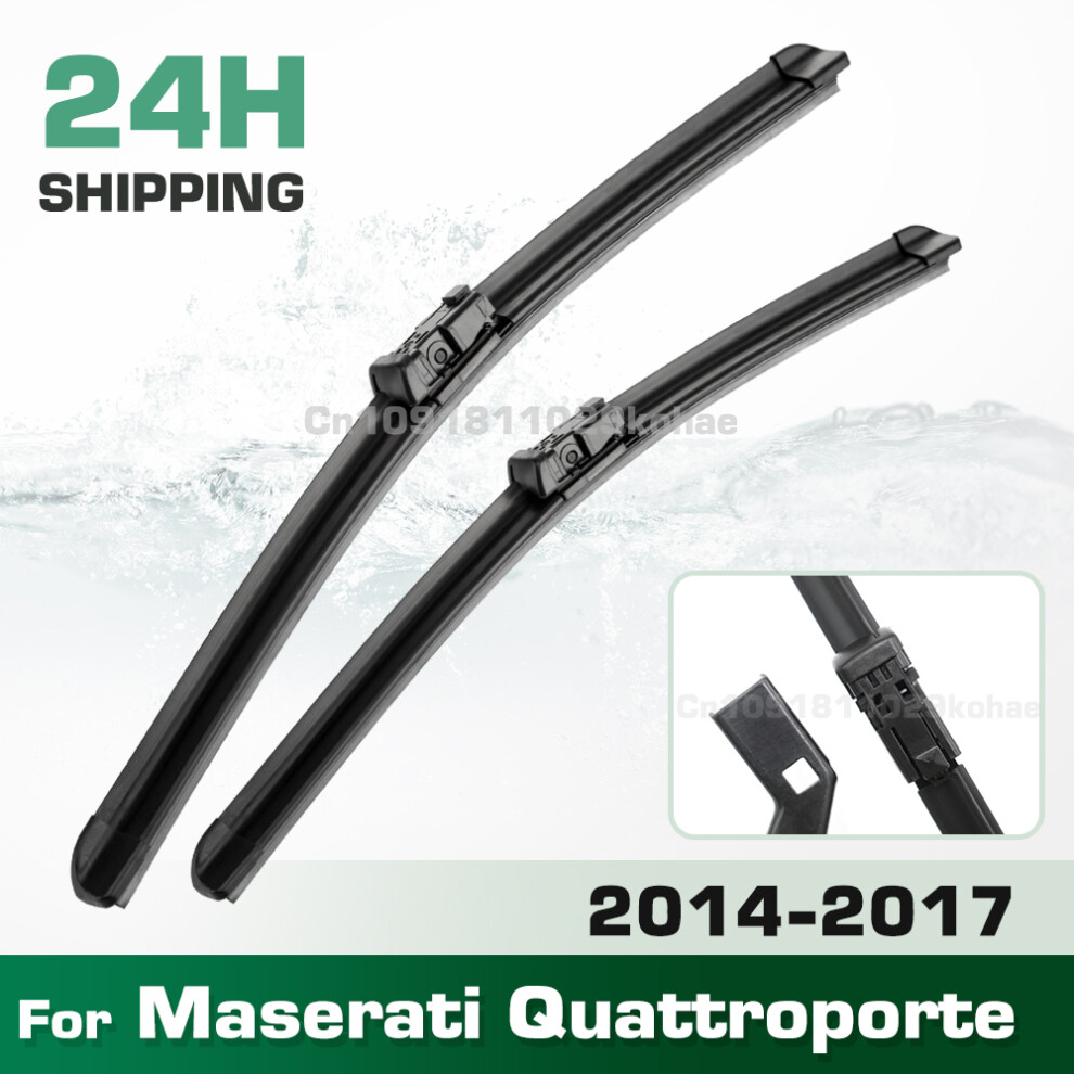 (Left Hand Drive) Wiper Lhd&Rhd Front Wiper Blades Set For Maserati Quattroporte 2014 - 2017 Windshield Windscreen Window Brush 26" 19" 6935159280161