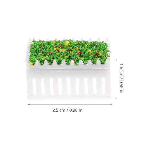 6Pcs Miniatyrplanter För Dockshus Blomsterbeds Sukkulentplanter 2