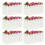 6Pcs Miniatyrplanter För Dockshus Blomsterbeds Sukkulentplanter 10