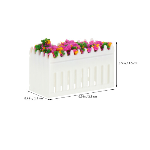 6Pcs Miniatyrplanter För Dockshus Blomsterbeds Sukkulentplanter 1