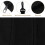 2St Tee Förvaringspåse Bollfodral Holder Svart 9