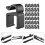 40Pcs Mikrofonstativ Armkloss Telefonfäste Kabelfäste Universal 7