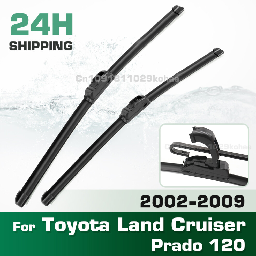 (2Pcs) Wiper Lhd&Rhd Front Wiper Blades Set For Toyota Land Cruiser Prado 120 2002 - 2009 Windshield Windscreen 22" 21" 6935159275464