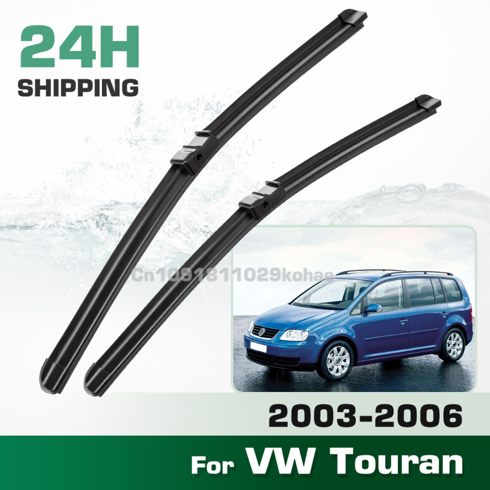 (2Pcs-2003-2006-Vw Touran) For Vw Touran 2003-2006 2004 2005 Lhd&Rhd Front Wiper Blades Windshield Windscreen Window Brush 28" 28" 6935159275440