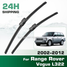 (2PCS) For Range Rover L322 Vogue HSE 2002-2012 2003 2004 2005 LHD&RHD Front Wiper Blades Windshield Windscreen Window Brush 26" 26"