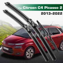 (3PCS) Wiper LHD&RHD Front & Rear Wiper Blades Set For Citroen C4 Picasso 2 2013 - 2022 Windshield Windscreen Window Brushes