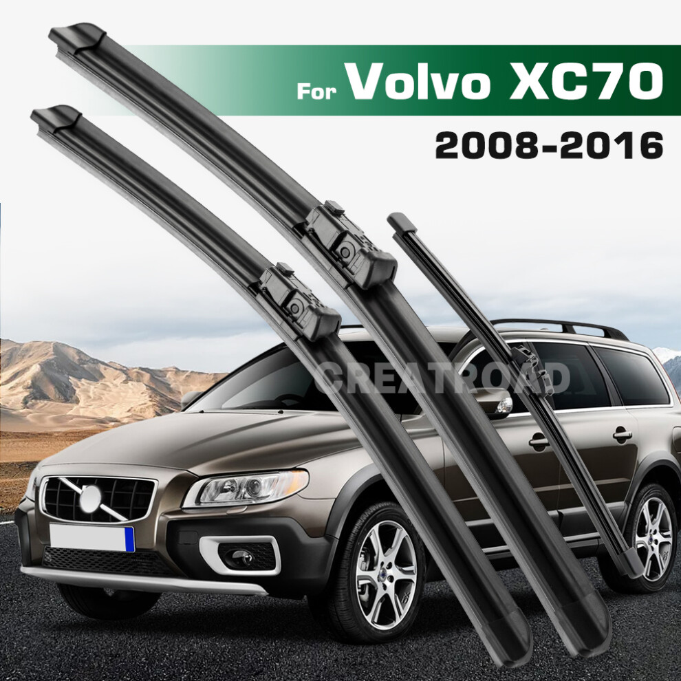 (Left hand drive) Wiper LHD&RHD Front & Rear Wiper Blades Set For Volvo XC70 2008 - 2016 Windshield Windscreen Window Brushes-image-OPC-PMJVSZ6-NEW