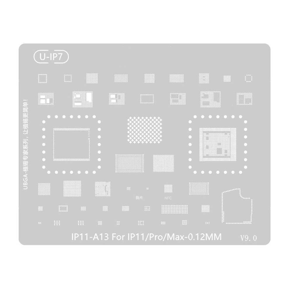 Bga Reballing Solder Template Stencil Steel Solder Guide-11 7754000210442