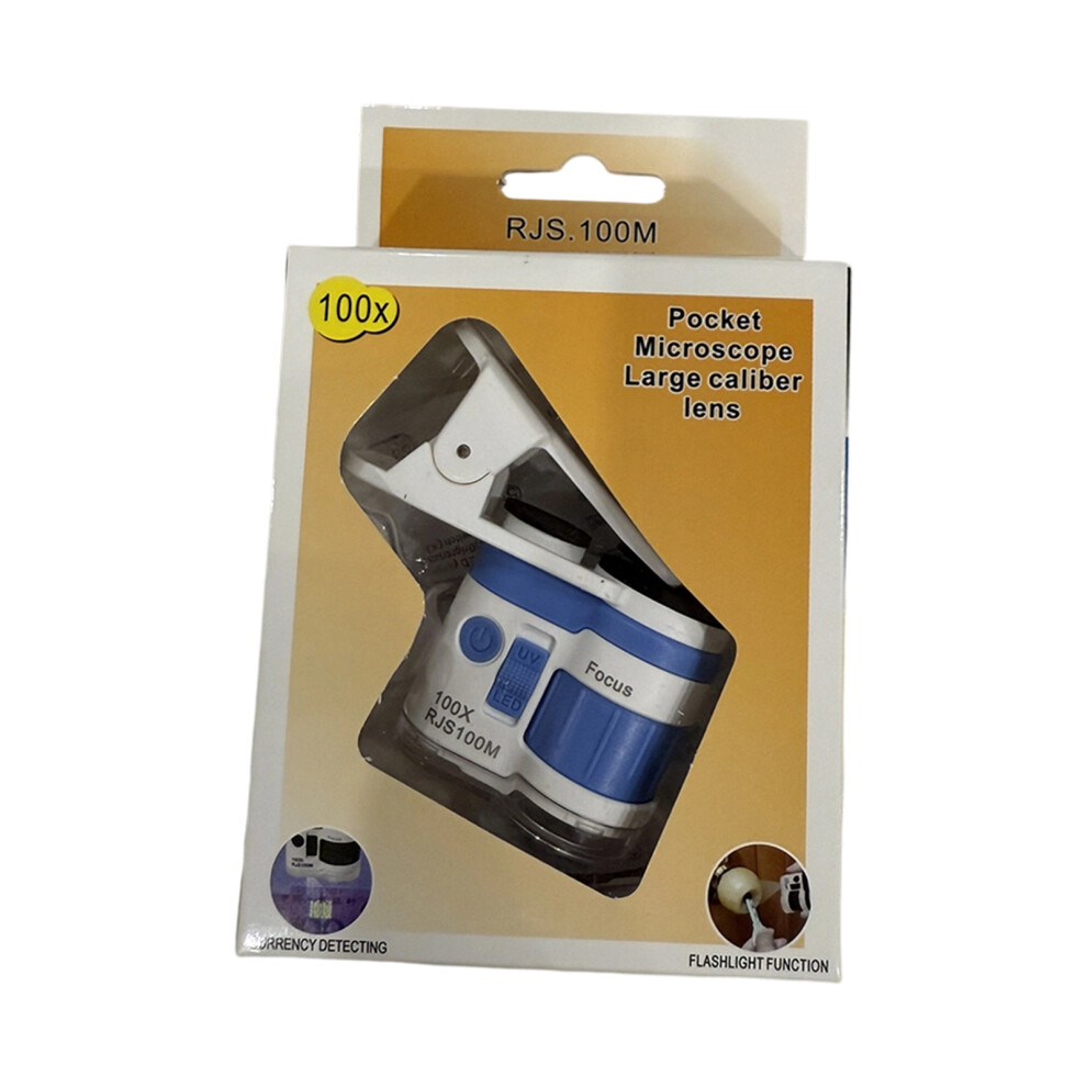Easy Use Kids Microscope Magnifier Glass For-Blue 100 Times 7754000210787