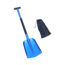 Lightweight Foldable Alloy Snow Shovel With Extended-Blue