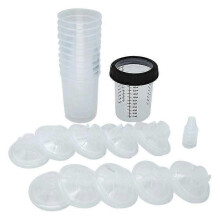 Automotive Paint Mixing Kit with Cup and Liner, Disposable Paint Spray Gun Cups, Car Paint Filter Caps and Adapters, 10 Pack B