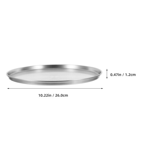 Metal Pizzafläsk 26 Cm Rostfritt 2