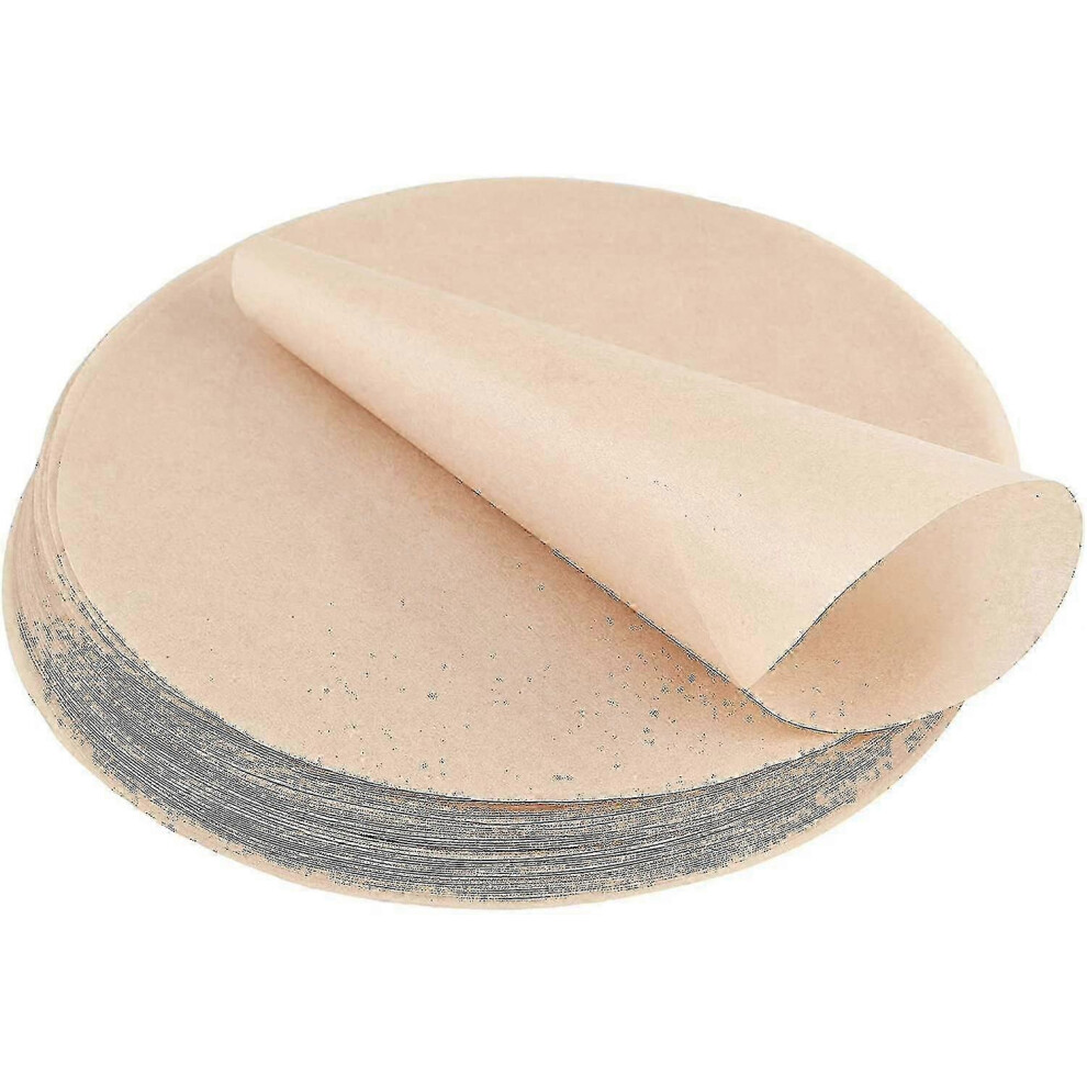 100 Sheets of 20cm Round Baking Paper, Non-Stick and Greaseproof, for Grilling and Cooking