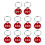 1 Paket/10 St Numrerade Nyckelbrickor Ring, Nummer 1–10 7