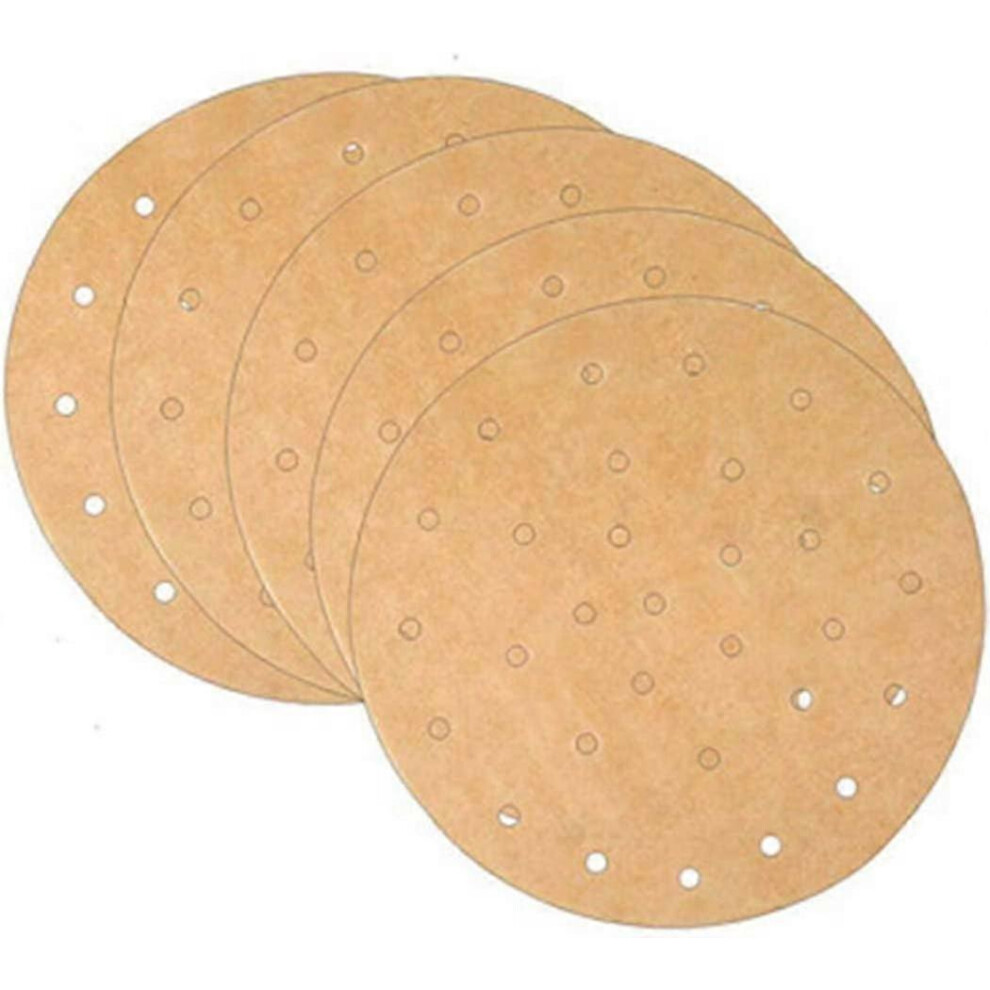 Non-Stick Air Fryer Baking Mat, Unbleached Perforated Parchment Paper, For Baking Cookies (9, ) Brown