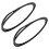 2Pz Anelli in Gomma Neri Per Base Da Uso Professionale 8