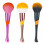Makeup Pensel, Baseballformad Löst Pudergrundering (Guld) 6