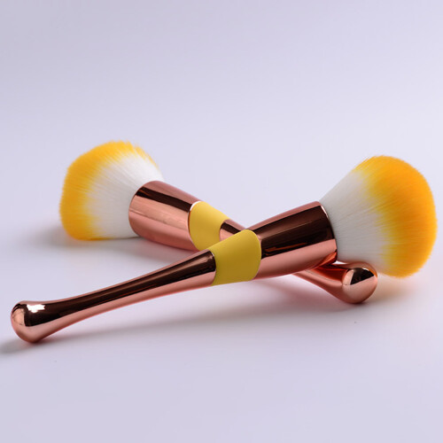 Makeup Pensel, Baseballformad Löst Pudergrundering (Guld) 1