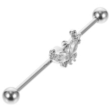 Butterfly Industrial Piercing Smycke I Rostfritt För Kvinnor