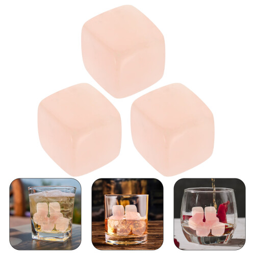6 Pcs Whiskey Kvartsstenar Återanvändbara Iskuber 2