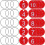50 Set Akrylsiffretiketter Ringar 8