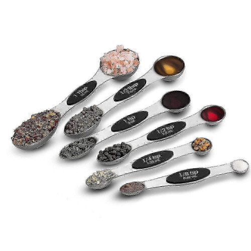 Measuring Spoon Set, Double Sided, Without Steel Jars