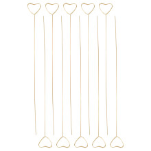 10Pcs Electroplated Golden Iron Floral Cards Clips for Bouquets