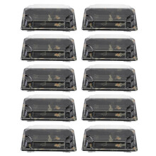 100Pcs Engångs Sushi Förpackningslåda Fruktpaj Matabhämtning Behållare