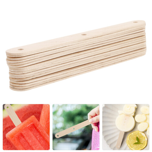 50St Blank Popsicles Sticks, Diy Träpinnar För Glassiglass 1
