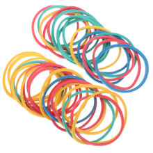60Pcs Sträckbara Färgade Gummiband För Hem Geobräden